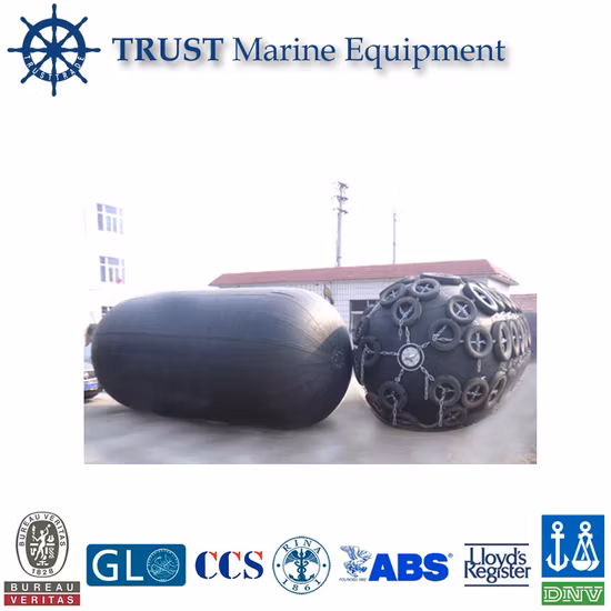 Marine Pneumatic Rubber Fender with Galvanized Chain and Tire